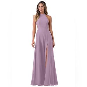 Azazie Clarice dress in Wisteria. Needs to be steamed but no stains or rips